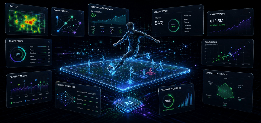 Scouting platform analytics dashboard